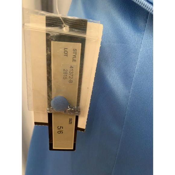 Delaru Blue Formal Prom Gown Dress - Picture 6 of 8